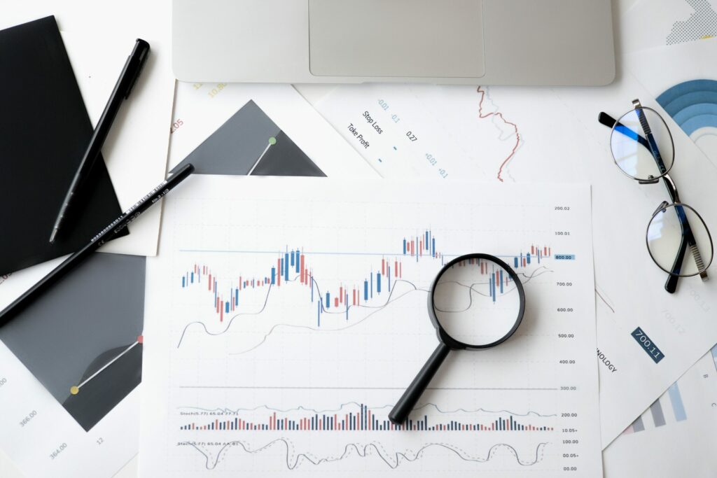 Stock image of office desk