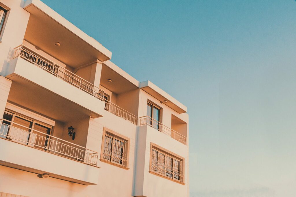 Stock image of apartment building