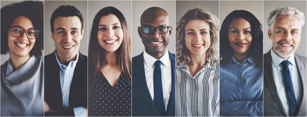 Stock image of 7 people for RCLCO Executive Recruiting Services