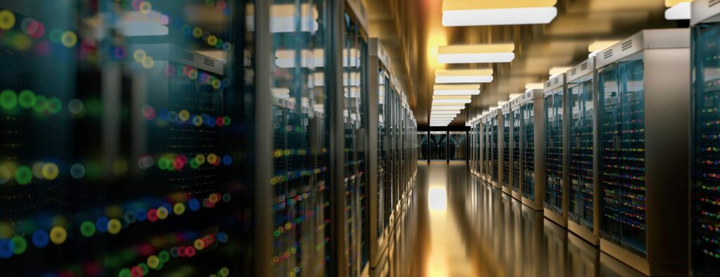 Stock image of data center