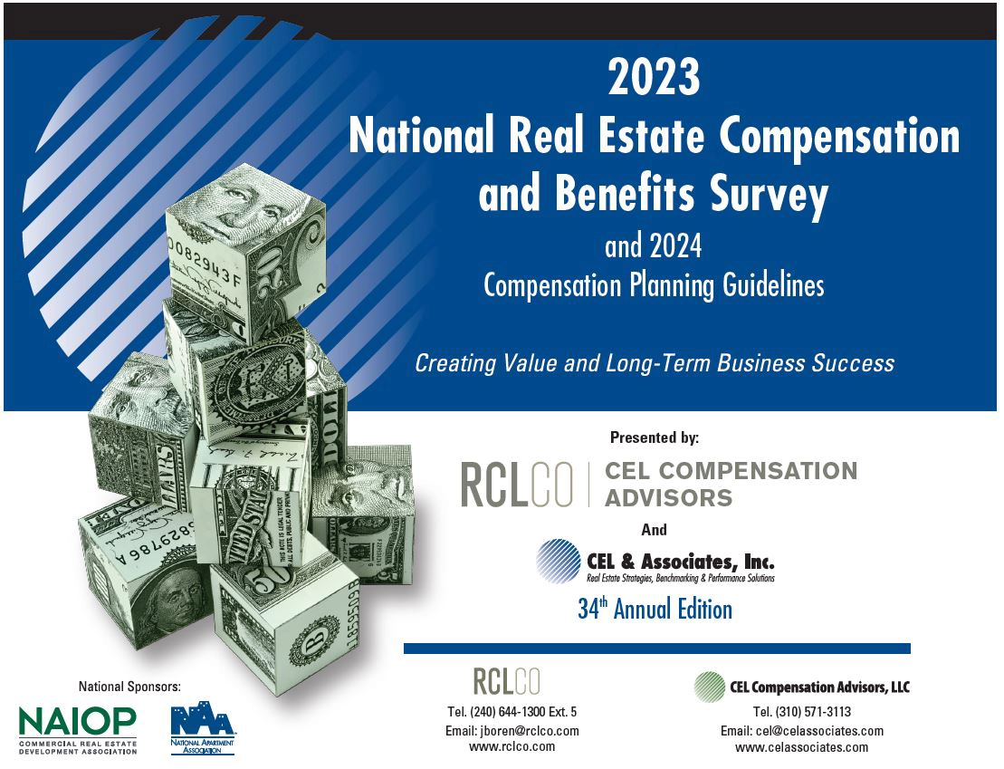 RCLCO & CEL 2023 Real Estate Compensation & Benefits Survey RCLCO